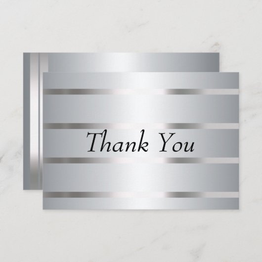 Danke, dass Sie die Silver Lines Dankeskarte (Vorne/Hinten)