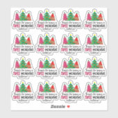 Danke, dass Sie ein unglaubliches Weihnachtsfest f Aufkleber (Blatt)