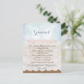 Danke, dass Sie eine Gebetskarte auf Spanisch habe Postkarte (Stehend Vorderseite)