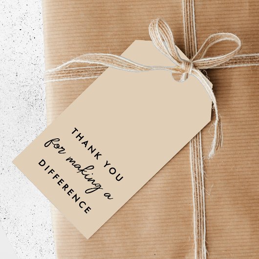 Danke, dass Sie einen Unterschied gemacht haben Geschenkanhänger