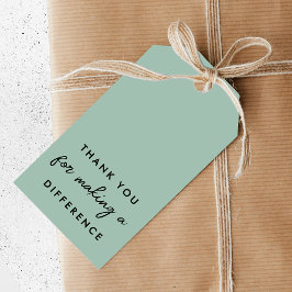 Danke, dass Sie einen Unterschied gemacht haben Geschenkanhänger