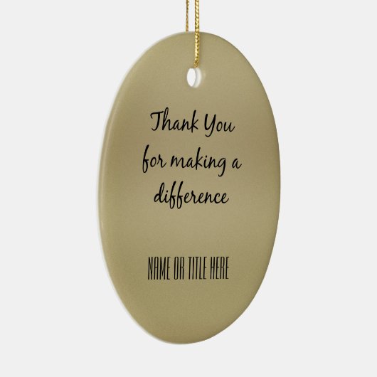 Danke, dass Sie einen Unterschied gemacht haben Keramikornament (Rechts)