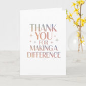 Danke, dass Sie einen Unterschied machen Karte (Gelbe Blume)