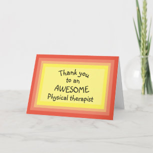 Danke, dass Sie für Ihre Physiotherapeutin eine Ka Karte