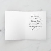 *DANKE* DASS SIE FÜR MICH IN DER ZEIT DER BEDÜRFNI DANKESKARTE (Innenseite)