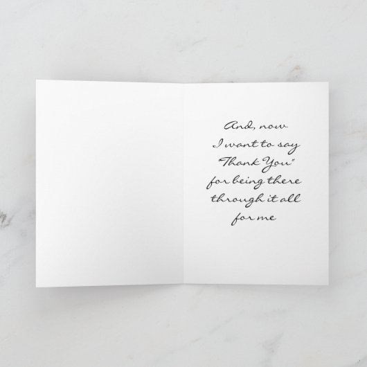 *DANKE* DASS SIE FÜR MICH IN DER ZEIT DER BEDÜRFNI DANKESKARTE (Innenseite)