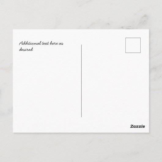 Danke, dass Sie Hochzeiten Fotos Overlay Text Sonn Postkarte (Rückseite)