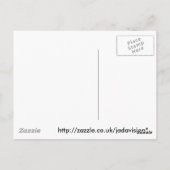 Danke, dass Sie Hochzeitstorte Postkarte (Rückseite)