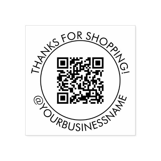Danke, dass Sie Ihren QR-Code gekauft haben Gummistempel (Prägung)