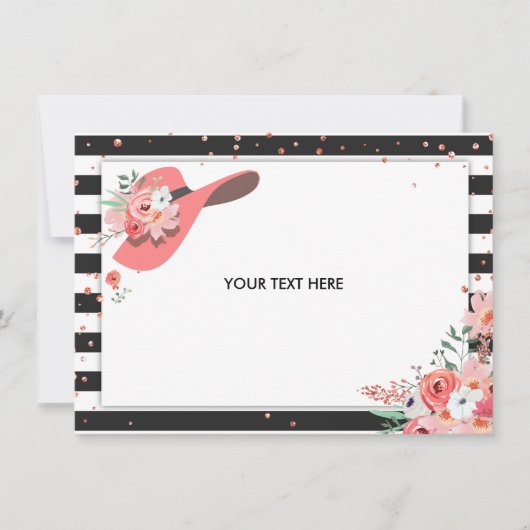 Danke, dass Sie Karte Derby Brautparty Tragen Sie (Vorderseite)