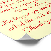 Danke, dass Sie mein Freund sind - Drucken Poster (Ecke)