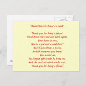 Danke, dass Sie mein Freund sind - Postcard Postkarte (Vorne/Hinten)