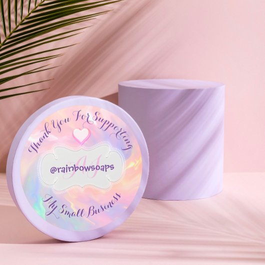 Danke, dass Sie mein Herz für kleine Unternehmen u Runder Aufkleber