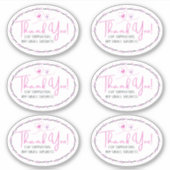 Danke, dass Sie mein kleines Unternehmen unterstüt Aufkleber (Vorderseite)