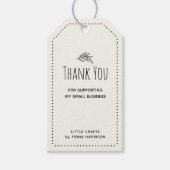 Danke, dass Sie mein kleines Unternehmen unterstüt Geschenkanhänger (Vorderseite)