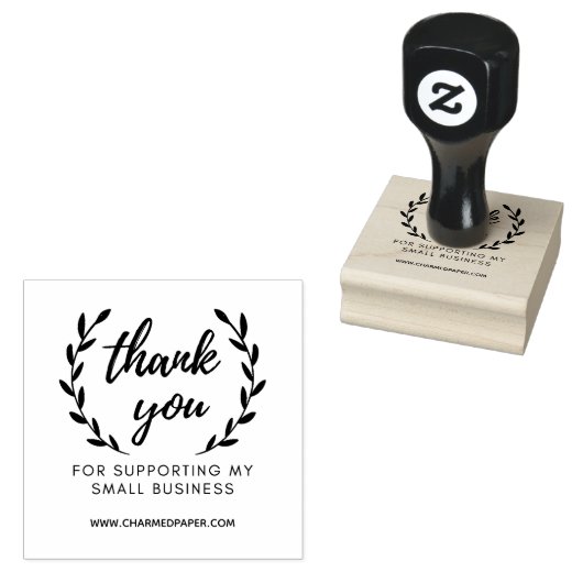 Danke, dass Sie mein kleines Unternehmen unterstüt Gummistempel (Stempel)