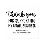 Danke, dass Sie mein kleines Unternehmen unterstüt Gummistempel (Prägung)