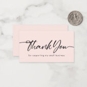 Danke, dass Sie mein kleines Unternehmen unterstüt Mitteilungskarte (Vorderseite/Rückseite Beispiel)