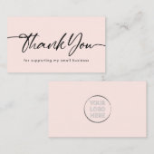 Danke, dass Sie mein kleines Unternehmen unterstüt Mitteilungskarte (Vorne/Hinten)