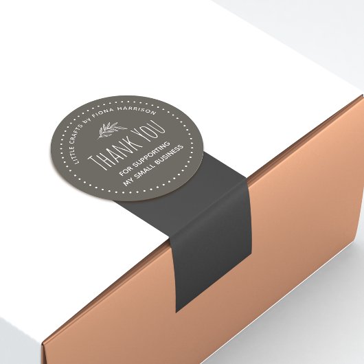 Danke, dass Sie mein kleines Unternehmen unterstüt Runder Aufkleber