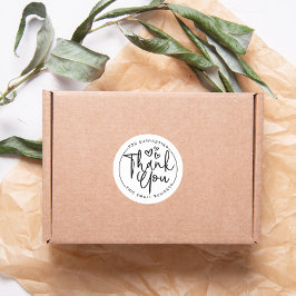 Danke, dass Sie mein kleines Unternehmen unterstüt Runder Aufkleber