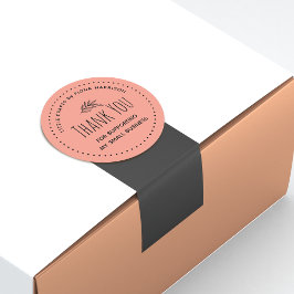 Danke, dass Sie mein kleines Unternehmen unterstüt Runder Aufkleber