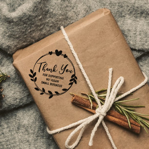 Danke, dass Sie mein Veganes kleines Unternehmen u Gummistempel