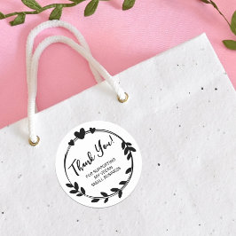 Danke, dass Sie mein Veganes kleines Unternehmen u Runder Aufkleber