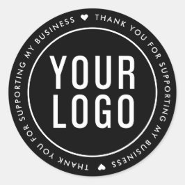 Danke, dass Sie meine Business-Aufkleber unterstüt Runder Aufkleber