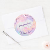 Danke, dass Sie meine Herzen der kleinen Unternehm Runder Aufkleber (Umschlag)