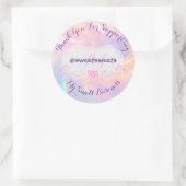 Danke, dass Sie meine Herzen der kleinen Unternehm Runder Aufkleber (Tasche)