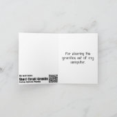 Danke, dass Sie meinen Computer repariert haben (G Dankeskarte (Innenseite)