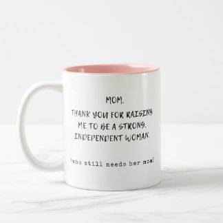 Danke, dass Sie mich für eine starke Position ausg Zweifarbige Tasse