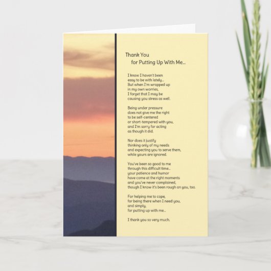 Danke, dass Sie mir beigebracht haben Dankeskarte (Vorderseite)