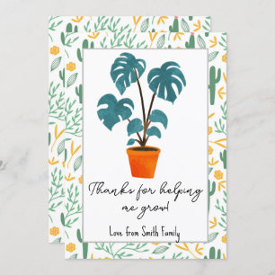 Danke, dass Sie mir geholfen haben, den Kartenhalt Einladung