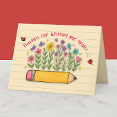 Danke, dass Sie mir geholfen haben, Lehrer zu schä Dankeskarte