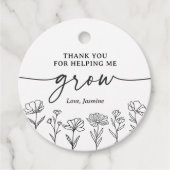 Danke, dass Sie mir geholfen haben, Lehrer zu schä Geschenkanhänger (Vorderseite)