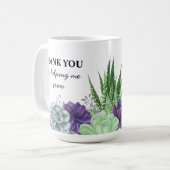 Danke, dass Sie mir geholfen haben, sukkulent zu w Kaffeetasse (Vorderseite Links)