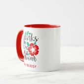 Danke, dass Sie mir helfen konnten, den Lehrer zu  Tasse (Vorderseite Links)