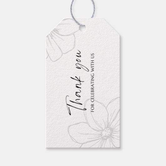 Danke, dass Sie mit uns feiern Geschenkanhänger (Vorderseite)