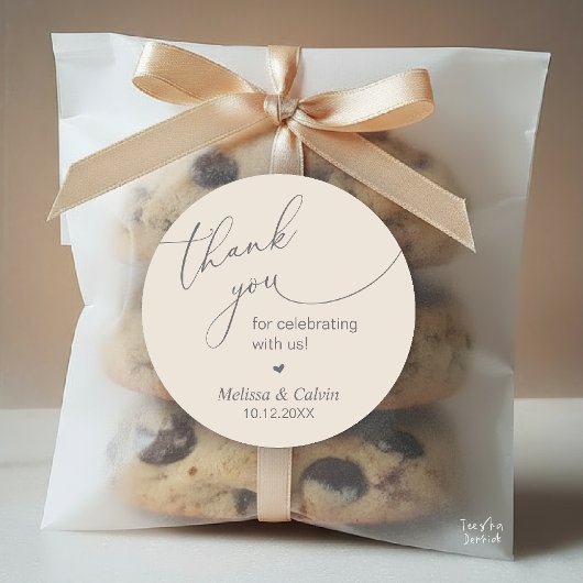 Danke, dass Sie mit uns feiern Geschenke Aufkleber