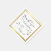 Danke, dass Sie mit uns feiern Serviette (Ecke)