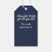 Danke, dass Sie nie vergessen Zitat Geschenkanhänger (Rückseite)