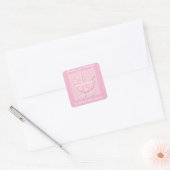 Danke, dass Sie Pink Baby Shower Sticker bekommen (Umschlag)