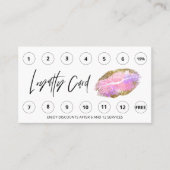 *~* Danke, dass Sie QR LOGO Beauty Lips Loyalty be Treuekarte (Vorderseite)