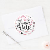 Danke, dass Sie sich mit unserem Party-Aufkleber g Runder Aufkleber (Umschlag)