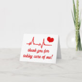 Danke, dass Sie sich um mich medizinisch bedankt h Dankeskarte (Vorderseite)