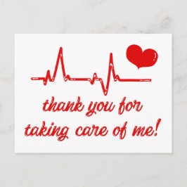 Danke, dass Sie sich um mich medizinisch bedankt h Postkarte