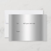 Danke, dass Sie Silver und Herz Card Dankeskarte (Rückseite)