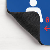 Danke, dass Sie soziale Distanzierung praktiziert  Mousepad (Ecke)